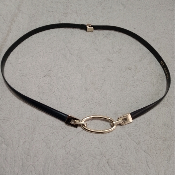 St John thin leather belt